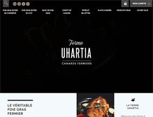 Tablet Screenshot of ferme-uhartia.com
